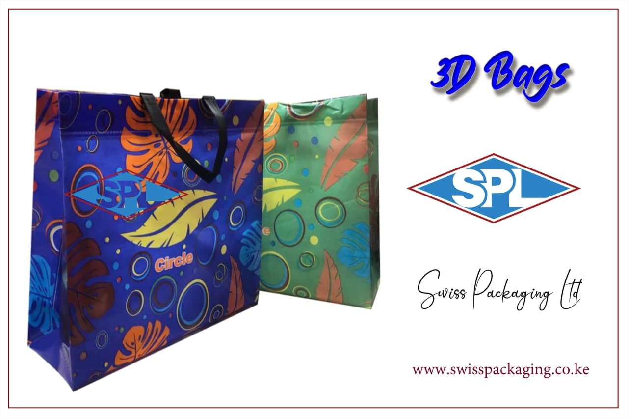 3d shopping bags, Swiss Packaging Ltd,Wholesale Packaging Bags in Nairobi