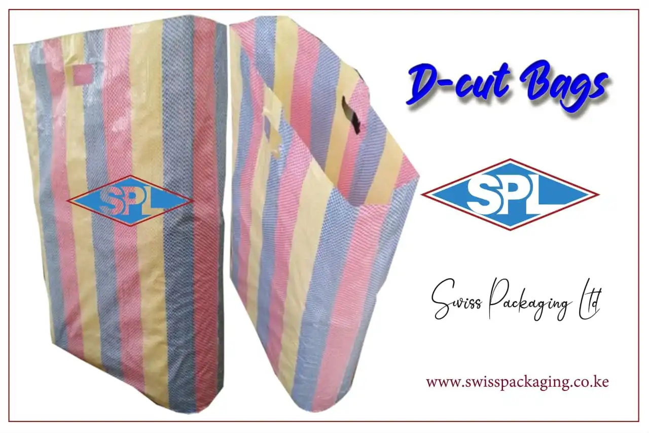 D-Cut Bags, eco-friendly bags, Swiss Packaging Ltd, reusable bags, shopping bags, branded bags, packaging bags.