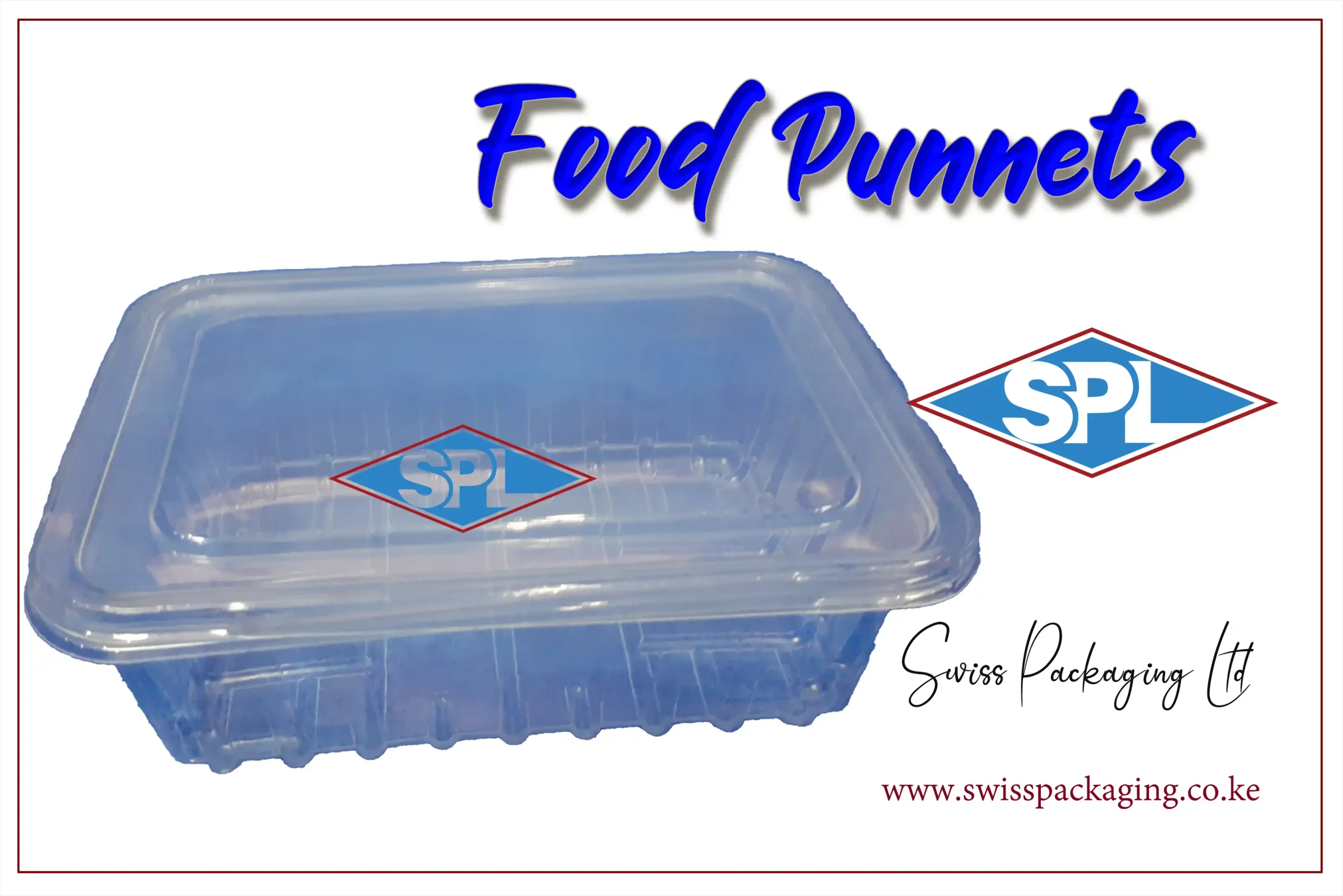 disposable food punnets, eco-friendly food packaging, takeaway containers, fresh produce punnets, food storage trays, Swiss Packaging Ltd