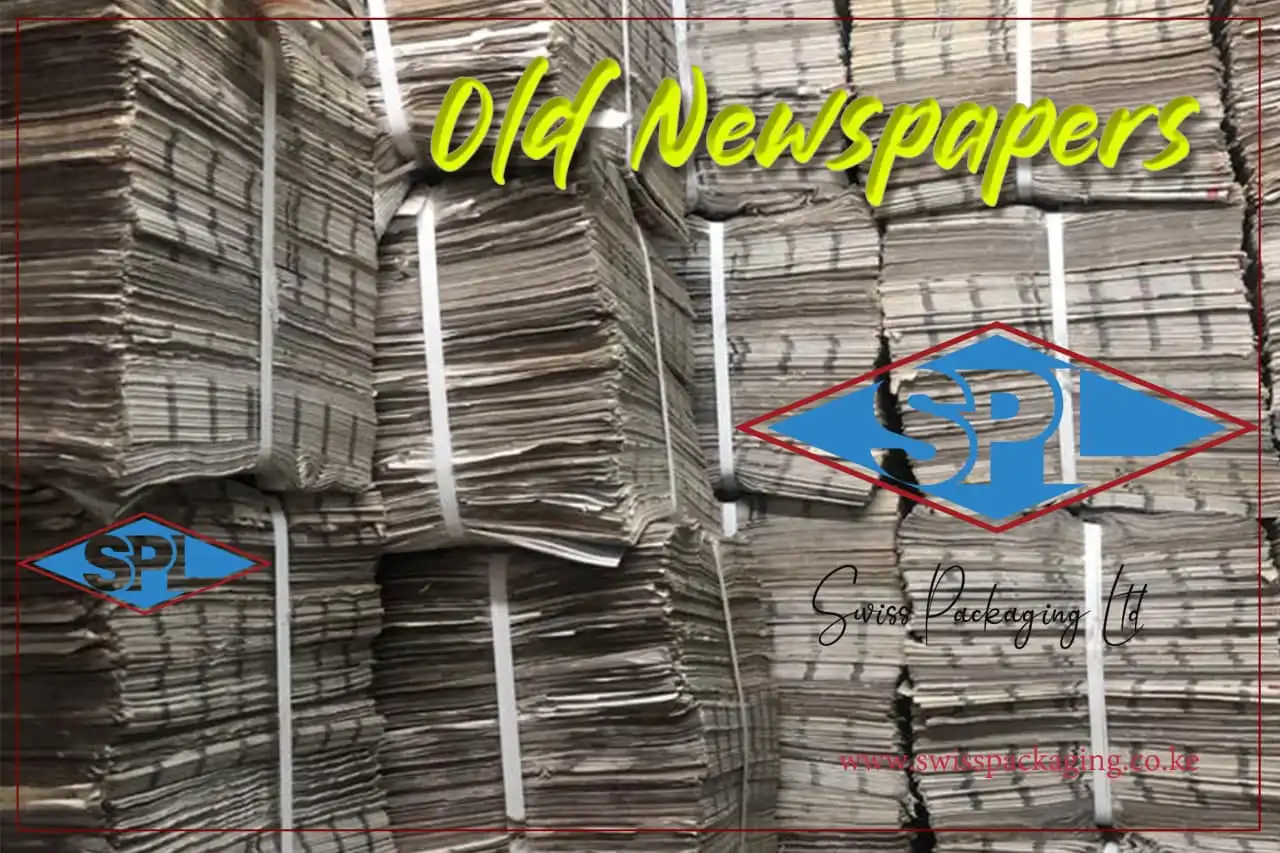 old newspapers, packing papers, wrapping papers, Swiss Packaging Ltd, OTC Nairobi, used newspapers, bulk newspapers, packaging supplies