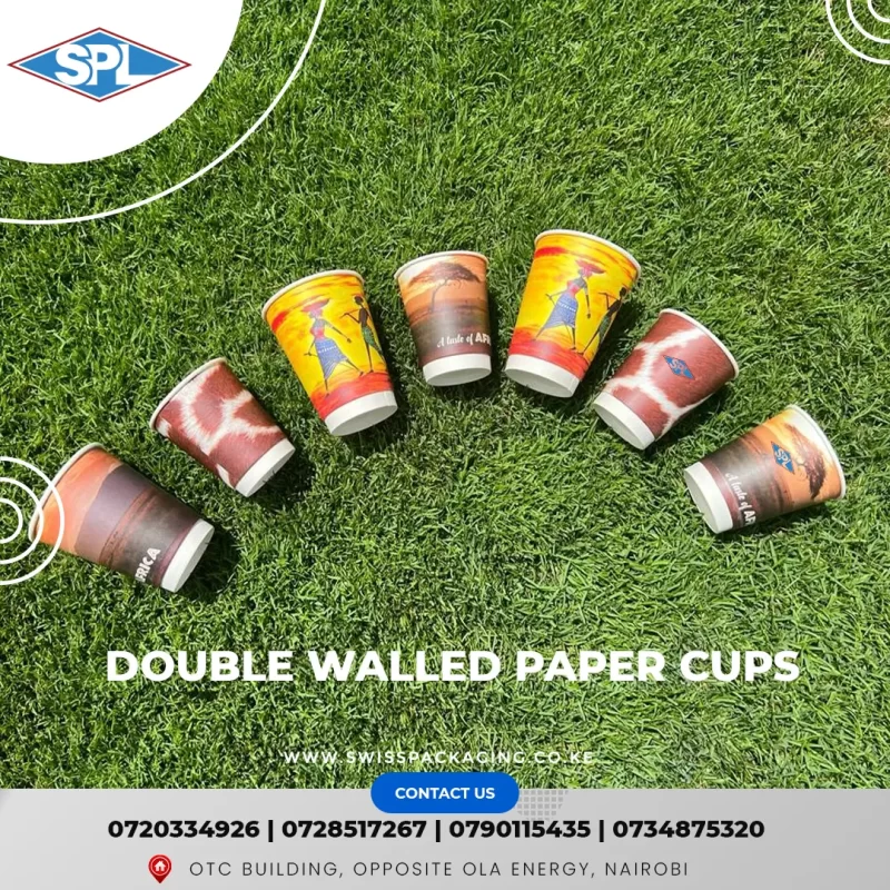 Double-Walled Paper Cups, Swiss Packaging Ltd