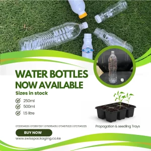 Eco-friendly water bottles, Swiss Packaging Ltd